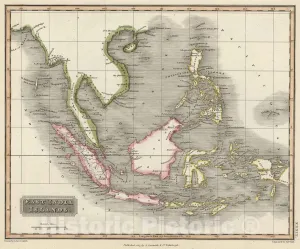 Historic Map : 1817 East India Islands - Vintage Wall Art - 24in x 20in