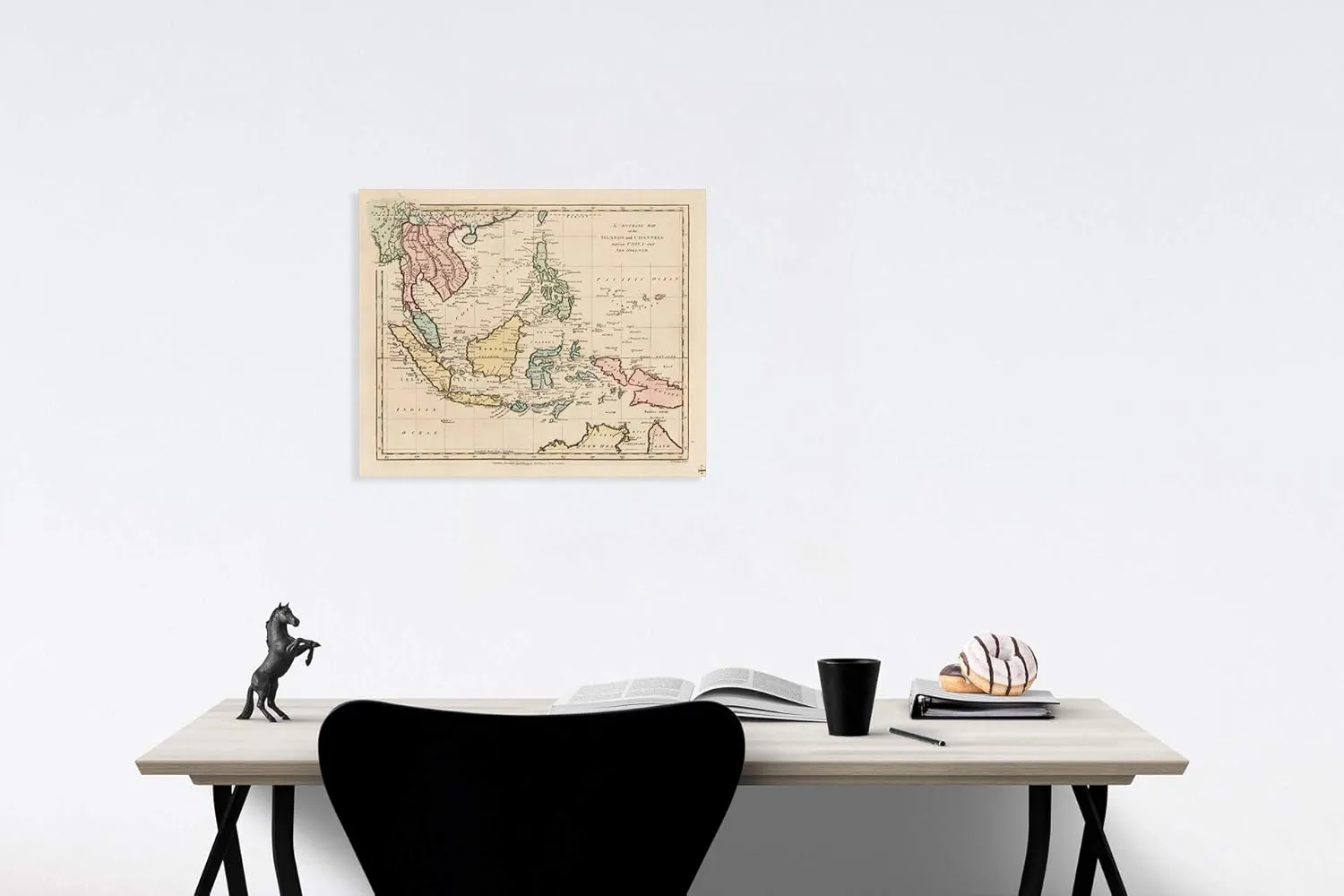 Historic Map : an Accurate Map of The Islands and Channels Between China and New Holland, 1794, Robert Wilkinson, Vintage Wall Art : 55in x 44in