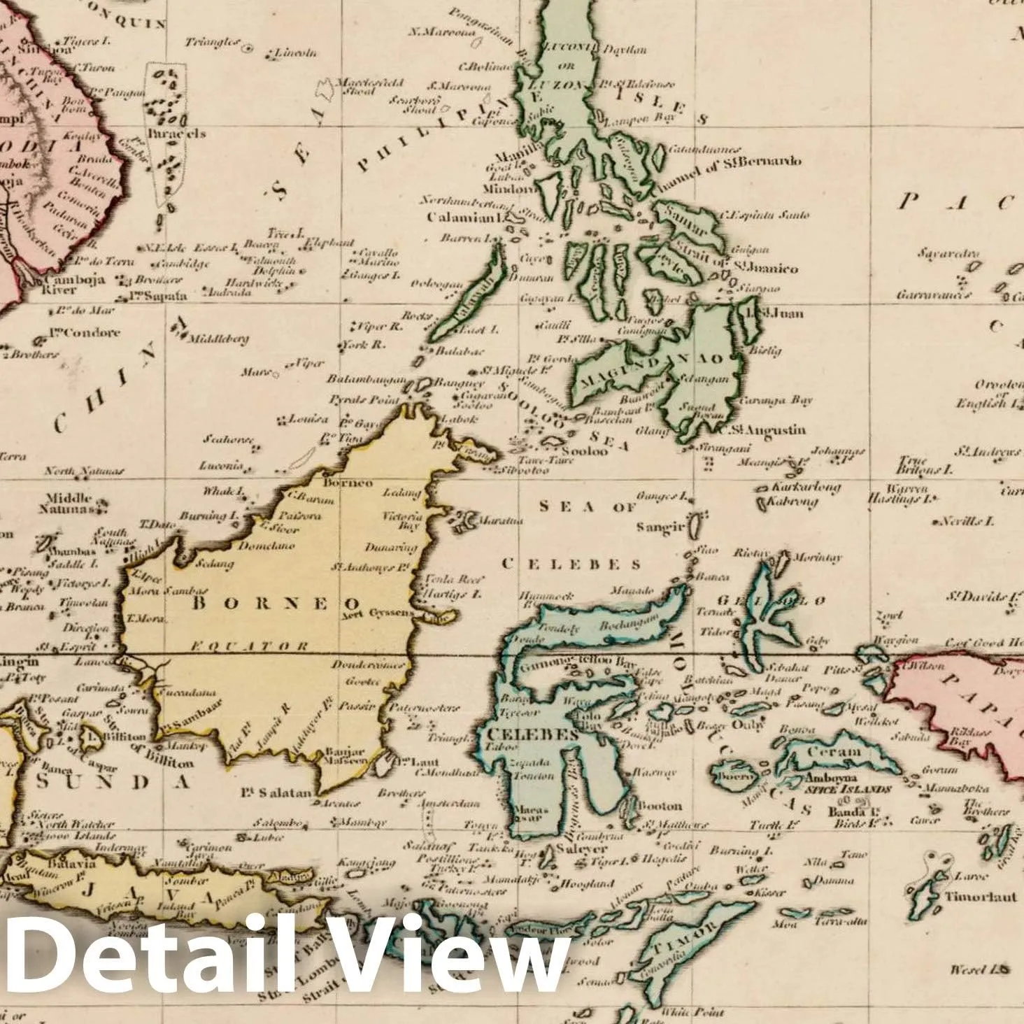Historic Map : an Accurate Map of The Islands and Channels Between China and New Holland, 1794, Robert Wilkinson, Vintage Wall Art : 55in x 44in