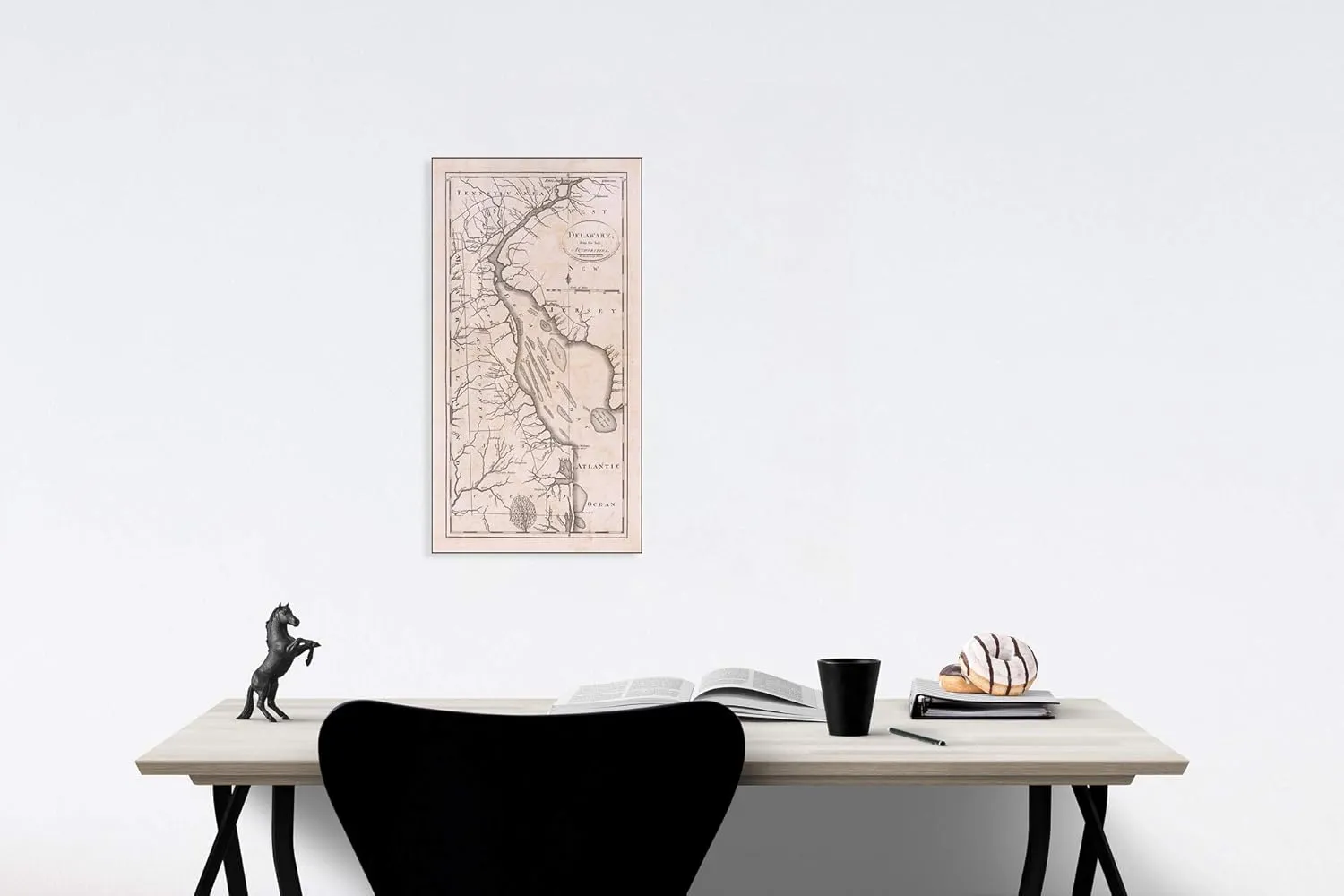 Historic Map - Delaware, from The Best Authorities, 1795, Mathew Carey - Vintage Wall Art 16in x 24in