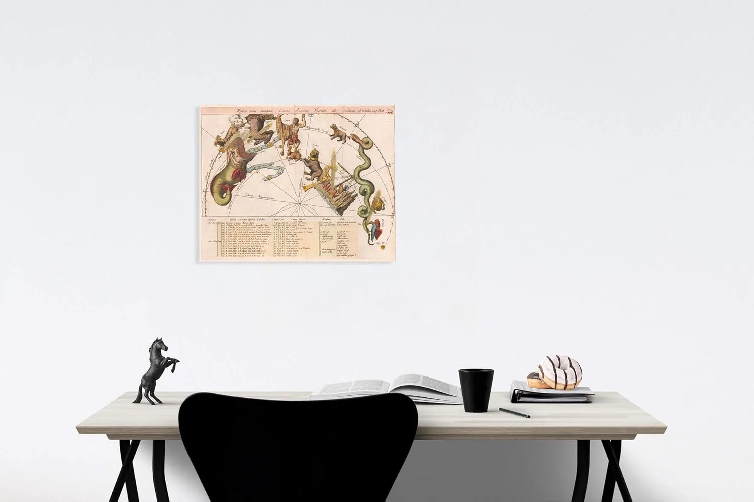 Historic Map : Figura Motus quotidiani Cometae observati Neostaii ad Cocharum ad Communie Cap. Schotti, 1668, Stanislaus Lubieniecki, Vintage Wall Art : 24in x 18in