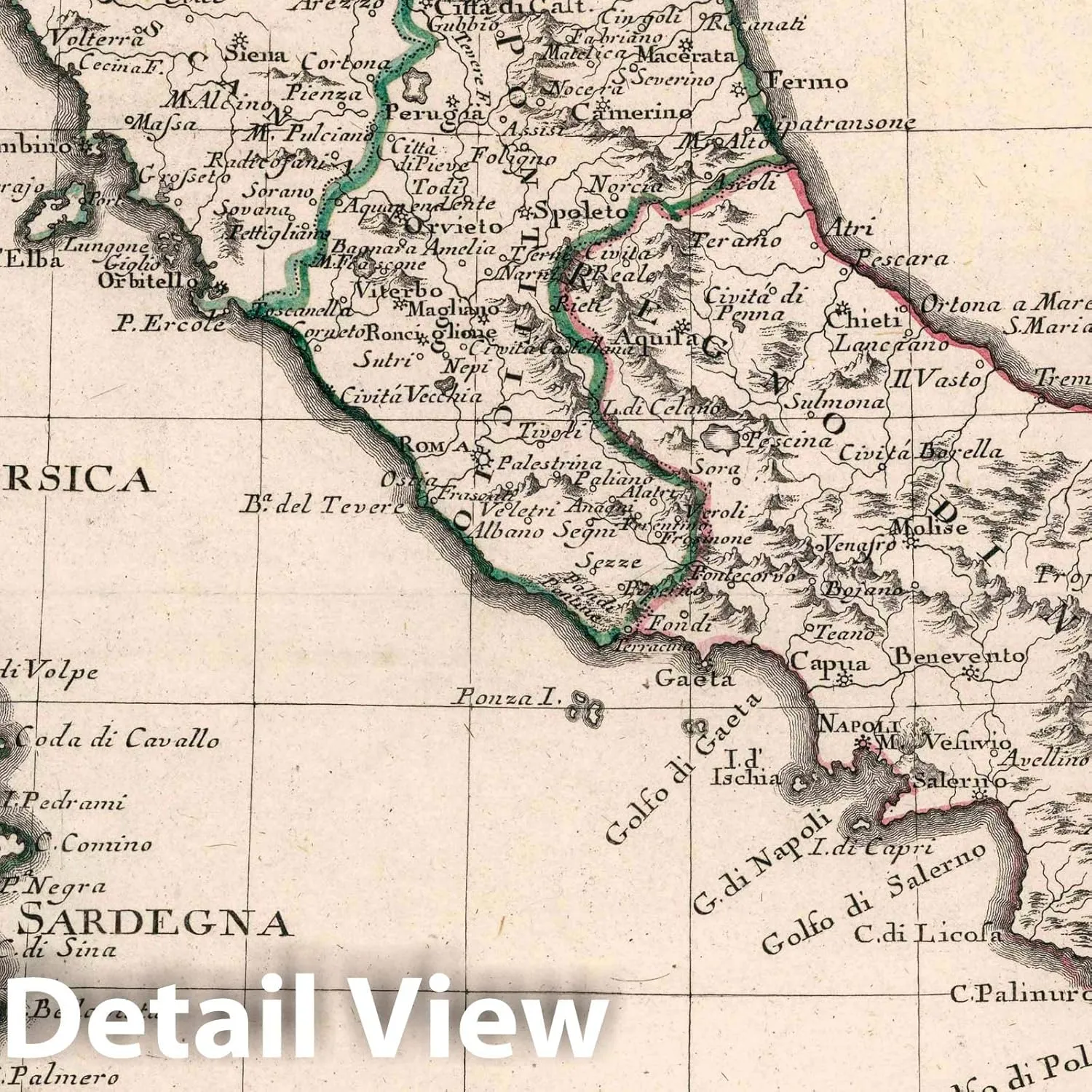 Historic Map : Italy, L'Italia : Divisa ne' suoi stati : Di Nuova projezione. Venezia 1782., Vintage Wall Art : 18in x 24in