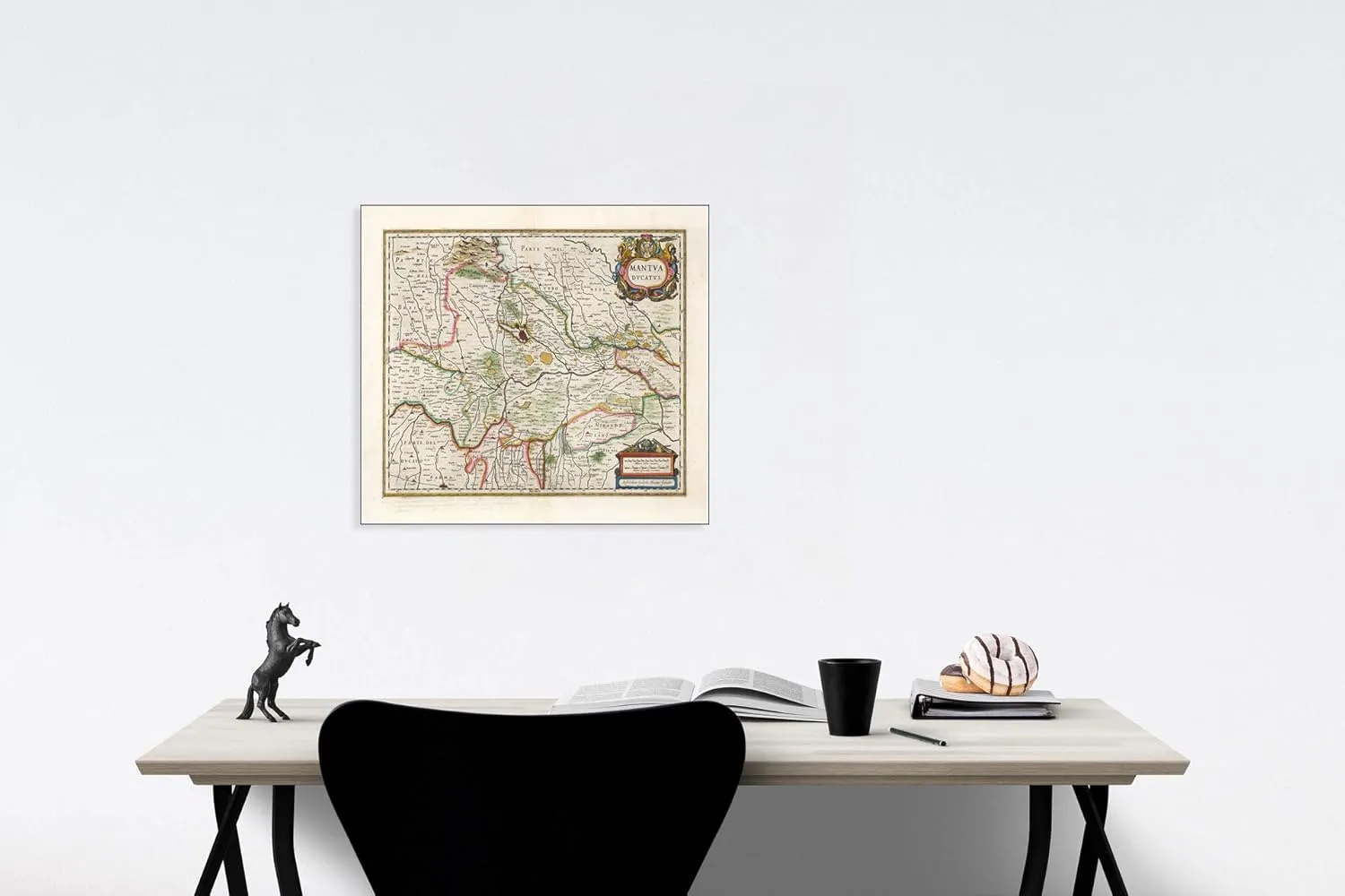 Historic Map - Mantua Ducatus, 1635, Willem Janszoon Blaeu - Vintage Wall Art 57in x 44in