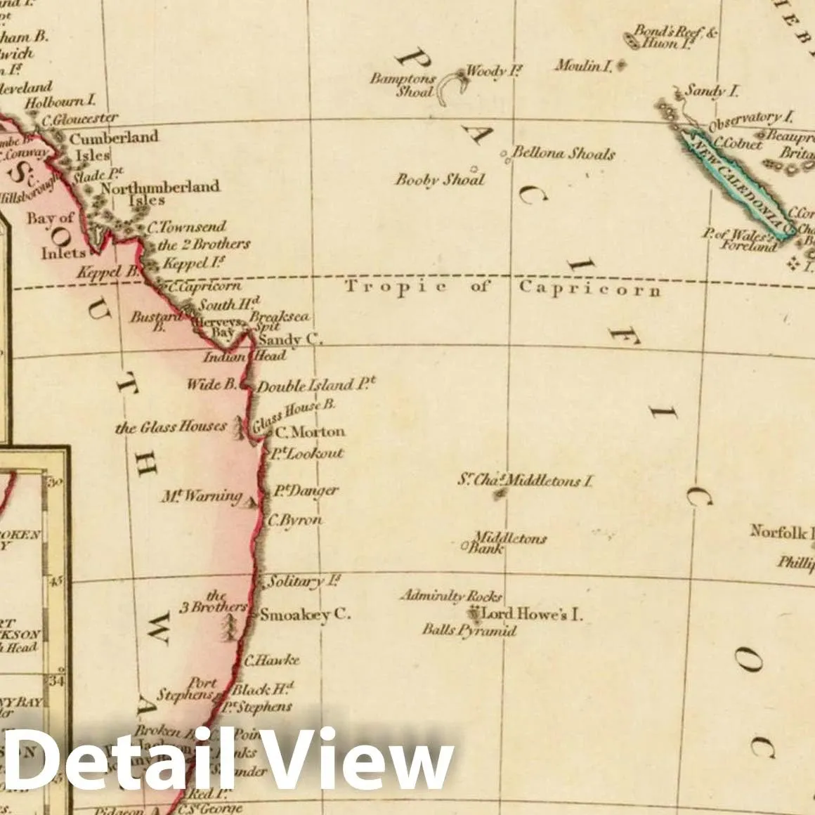 Historic Map : New South Wales, New Zealand, New Hebrides and The Islands Adjacent, 1808, Robert Wilkinson, v2, Vintage Wall Art : 44in x 55in