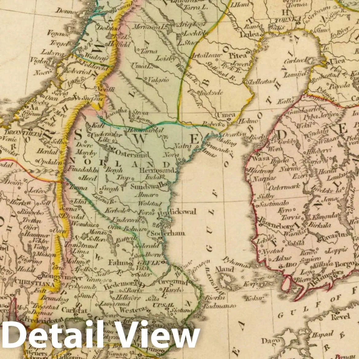 Historic Map : Norway and Sweden with Their Dependancies [Inset map of Iceland], 1808, Robert Wilkinson, Vintage Wall Art : 44in x 55in