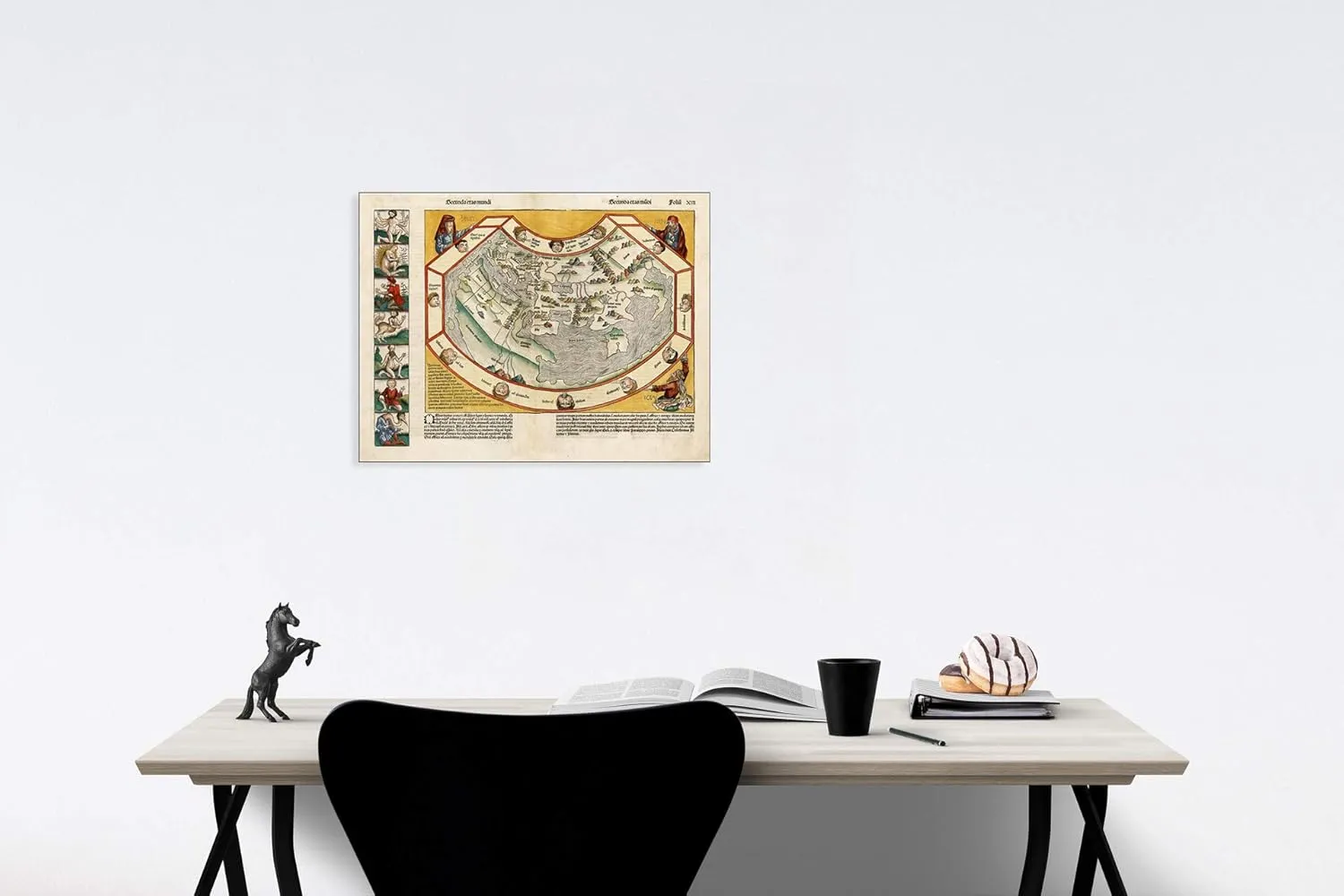 Historic Map - Secunda ETAS Mundi, 1493, Hartmann Schedel v3 36in x 24in