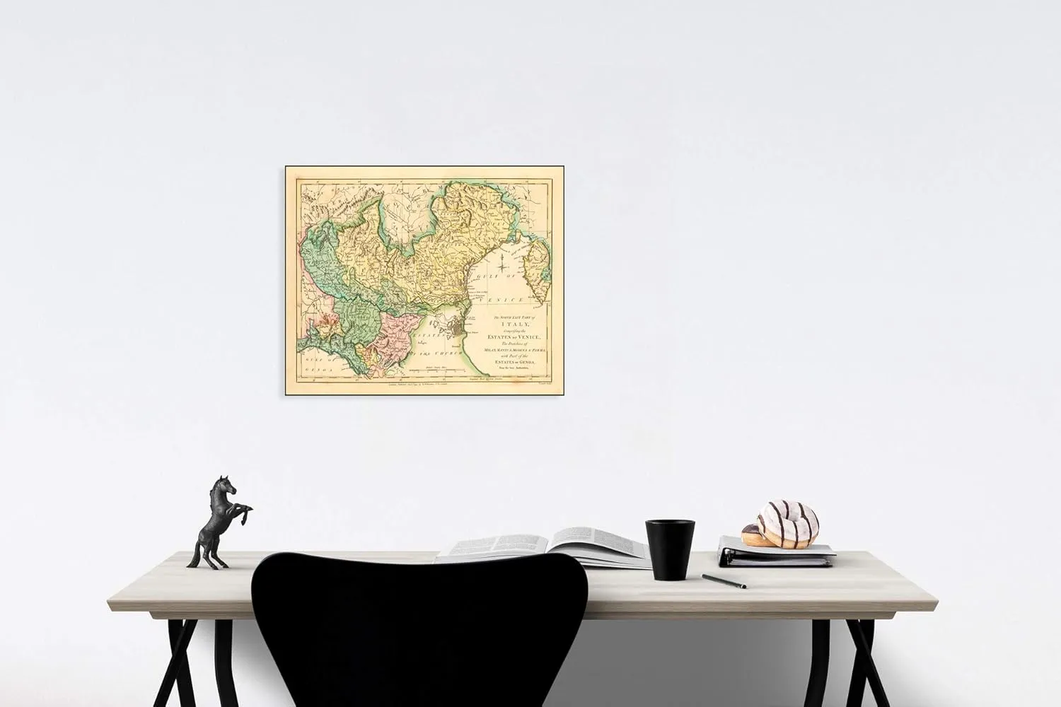 Historic Map - The North East Part of Italy, Comprising The Estates of Venice, The Dutchies of Milan, Mantua, Modena & Parma, 1794, Robert Wilkinson - Vintage Wall Art 60in x 44in