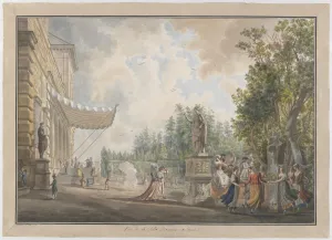 Historic Pictoric Art Print : Giovanni Volpato - Villa Borghese : Vintage Wall Décor : 32in x 24in