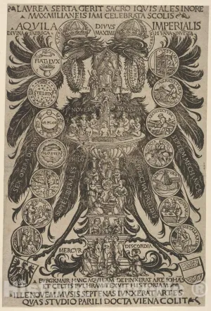 Historic Pictoric Art Print : Hans Burgkmair - The Imperial Eagle (Aquila Imperialis) : Vintage Wall Décor : 08in x 12in