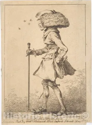 Historic Pictoric Art Print : Philippe Jacques de Loutherbourg - from Warwick Lane : Vintage Wall Décor : 24in x 32in