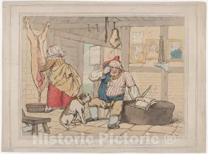Historic Pictoric Art Print : Samuel Collings - The Triumph of Sentiment 1 : Vintage Wall Décor : 10in x 08in