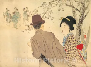 Historic Pictoric Art Print : Takeuchi Keishū - Scent and Shadow : Vintage Wall Décor : 32in x 24in