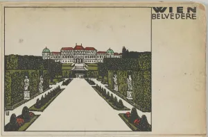 Historic Pictoric Art Print : Urban Janke - Vienna: Belvedere : Vintage Wall Décor : 36in x 24in