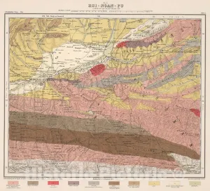 Historic Pictoric Map : Blatt Hsi - NGAN - Fu. Tafel 22, 1885, Vintage Wall Decor : 18in x 16in