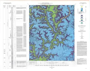 Historic Pictoric Map : Geologic map of The Dykes Quadrangle, Pulaski County, Kentucky, 1974 Cartography Wall Art : 30in x 24in