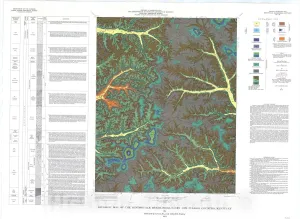 Historic Pictoric Map : Geologic map of The Mintonville Quadrangle, Casey and Pulaski Counties, Kentucky, 1974 Cartography Wall Art : 30in x 24in