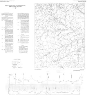 Historic Pictoric Map : Surficial Geology of The Marlboro Quadrangle, Monmouth and Ocean Counties, New Jersey, 1992 Cartography Wall Art : 16in x 16in