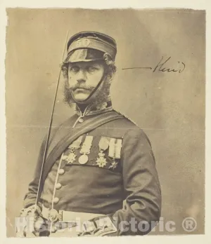 Historic Pictoric Photo : Charles Hind, General, Roger Fenton, c 1855, Vintage Wall Decor : 08in x 10in