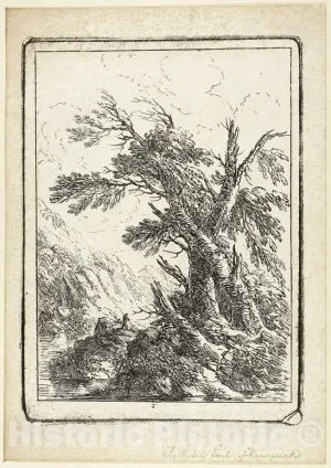 Historic Pictoric Print : Landscape, Earl of Warwick, c 1974, Vintage Wall Decor : 31in x 44in