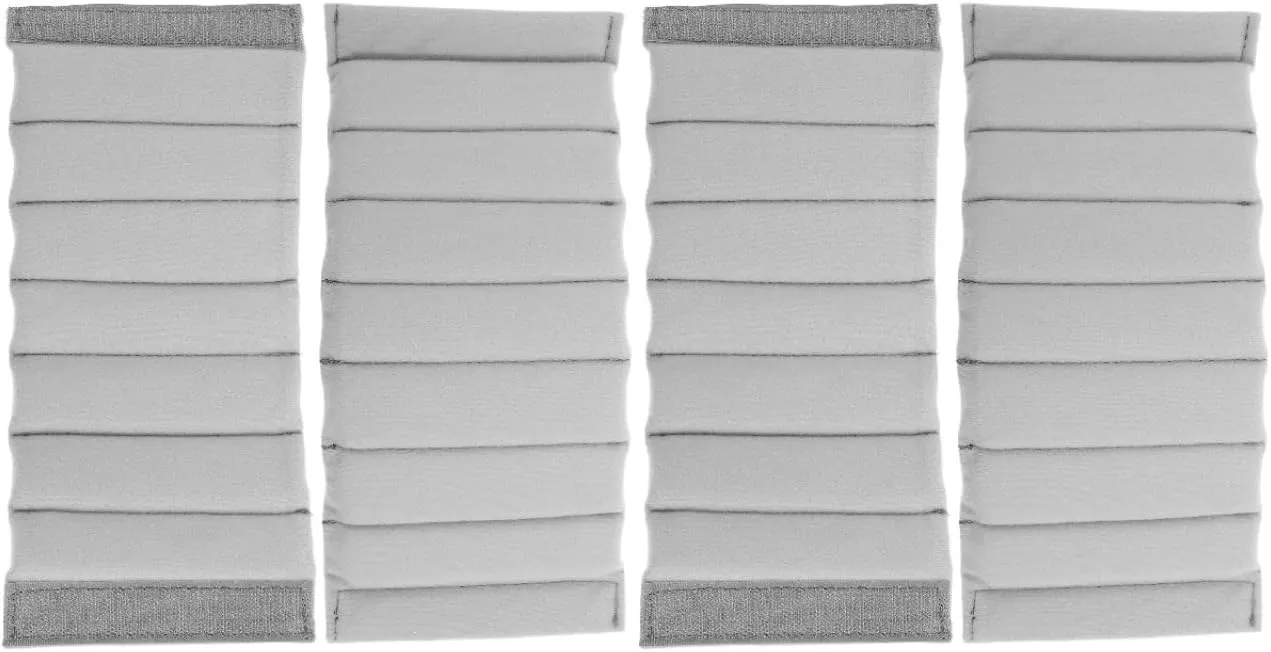 Homoyoyo 4-Pack Thicken Gray Suede Camera Bag Dividers - Adjustable DSLR Organizer Insert for Backpacks, Sling Bags & Photography Cases - Padded Compartment Protector Accessory Partition