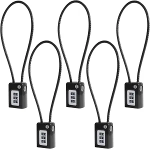HOX 3 Digit Combination Gun Lock, Cable Lock for Pistols Handguns Rifles and Shotguns, for Home Firearm Locking and Safety