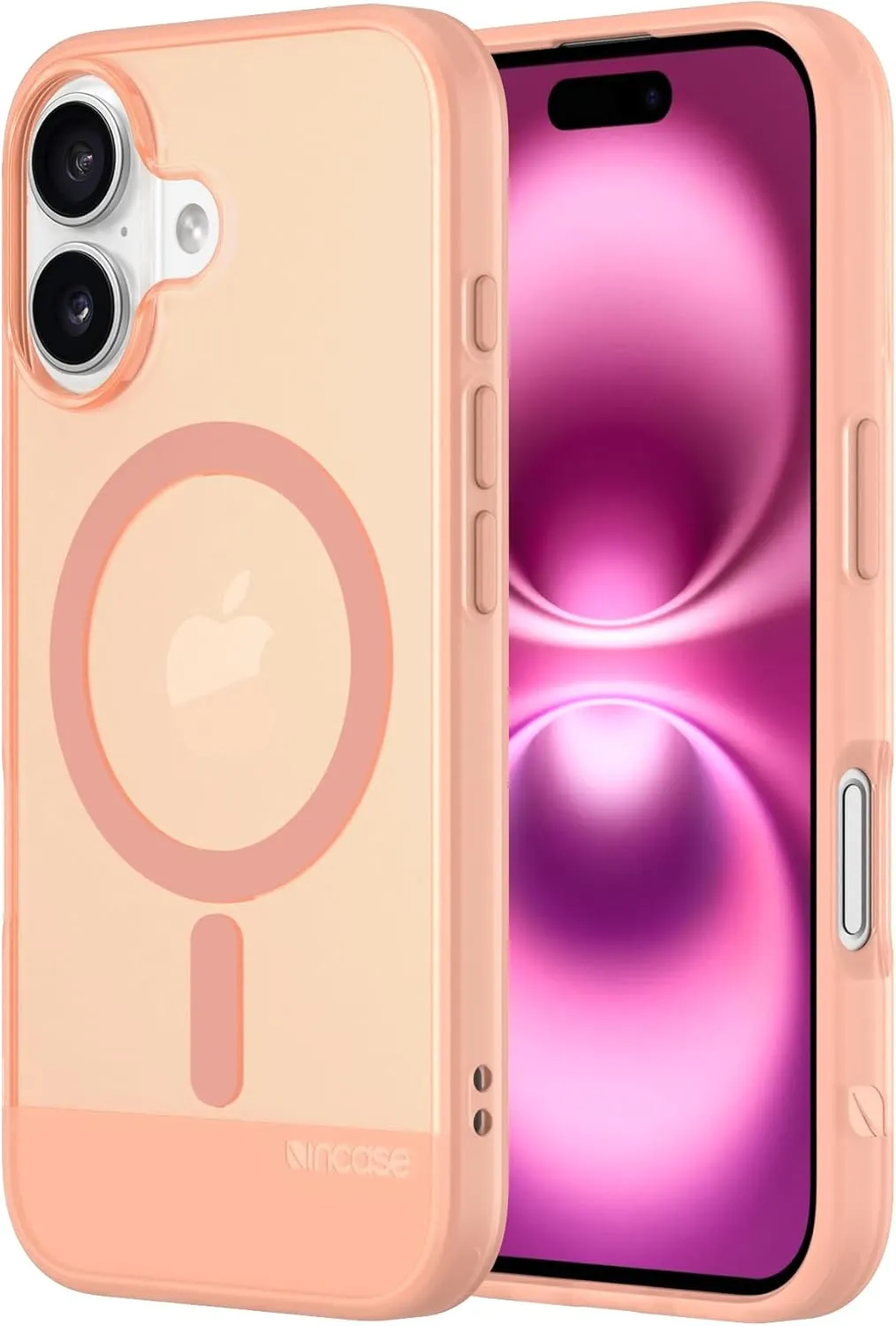 Incase Slim Apple Magsafe Case for iPhone 16-8 Ft Drop Protection -Ultra Slim, Durable, Lightweight Apple iPhone Case with Built-in Magnets for MagSafe Charging - Blush Pink