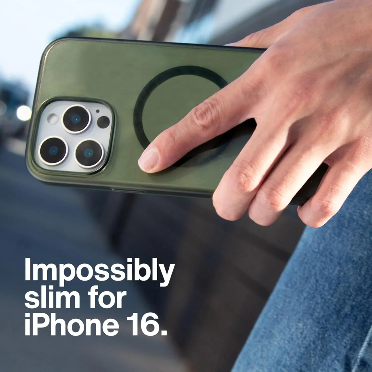 Incase Slim Apple Magsafe Case for iPhone 16-8 Ft Drop Protection -Ultra Slim, Durable, Lightweight Apple iPhone Case with Built-in Magnets for MagSafe Charging - Clear