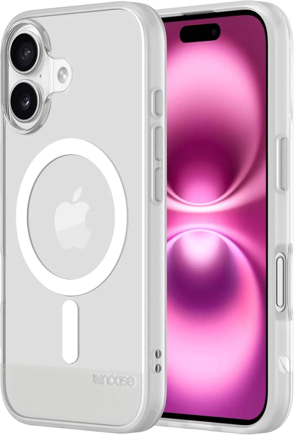 Incase Slim Apple Magsafe Case for iPhone 16-8 Ft Drop Protection -Ultra Slim, Durable, Lightweight Apple iPhone Case with Built-in Magnets for MagSafe Charging - Clear