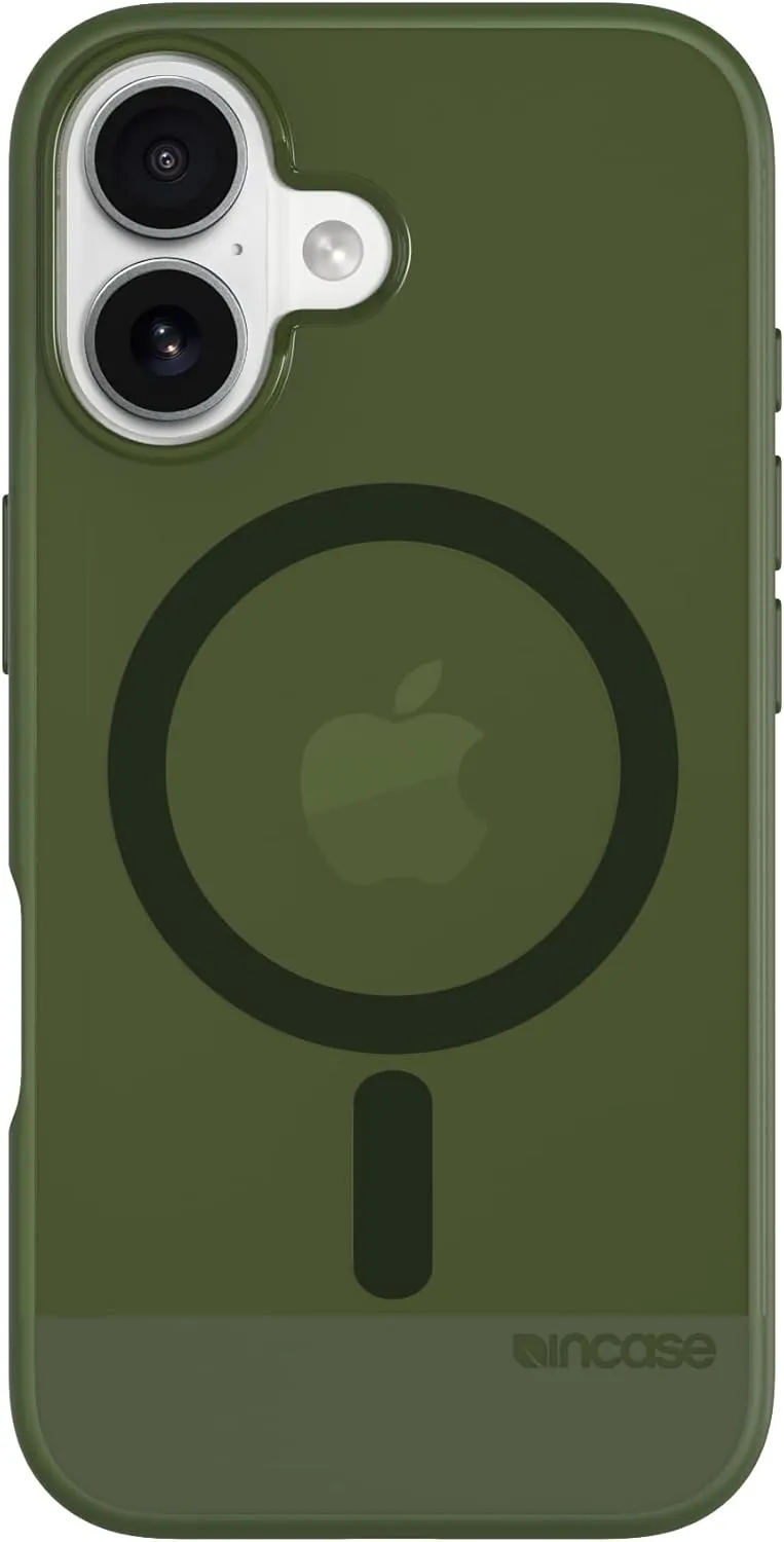 Incase Slim Apple Magsafe Case for iPhone 16-8 Ft Drop Protection -Ultra Slim, Durable, Lightweight Apple iPhone Case with Built-in Magnets for MagSafe Charging - Highland Green