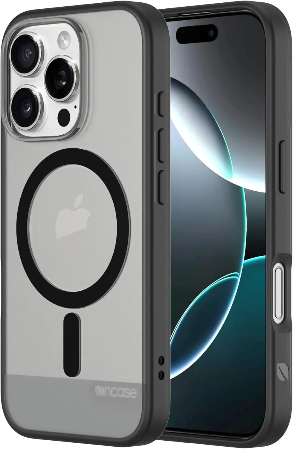 Incase Slim Apple Magsafe Case for iPhone 16 Pro - 8 Ft Drop Protection -Ultra Slim, Durable, Lightweight Apple iPhone Case with Built-in Magnets for MagSafe Charging - Black