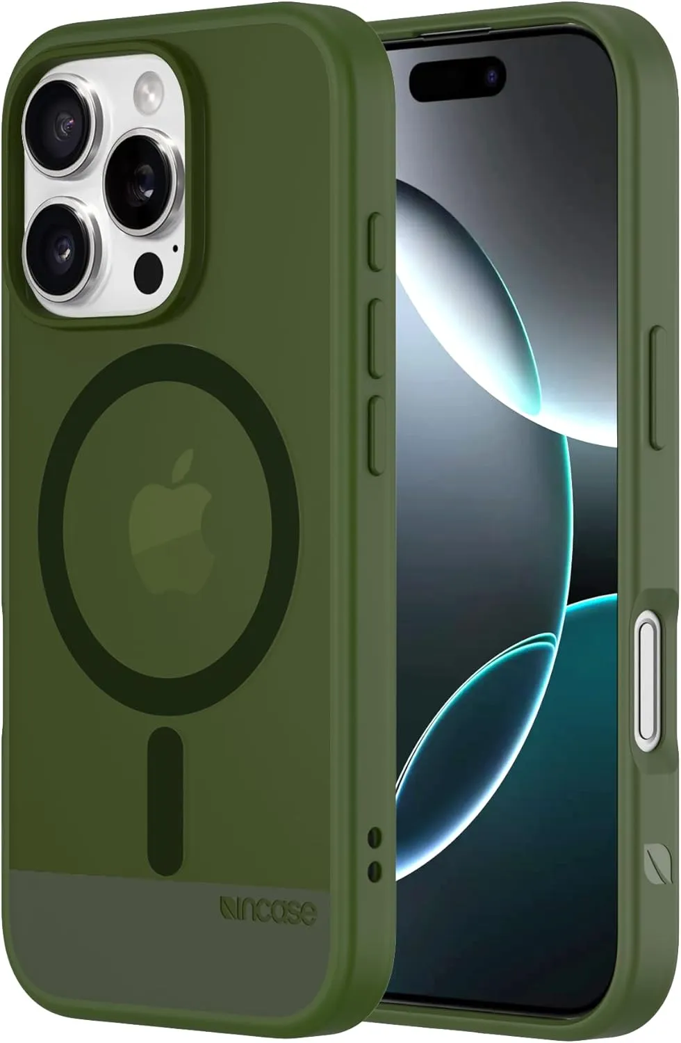 Incase Slim Apple Magsafe Case for iPhone 16 Pro - 8 Ft Drop Protection -Ultra Slim, Durable, Lightweight Apple iPhone Case with Built-in Magnets for MagSafe Charging - Highland Green