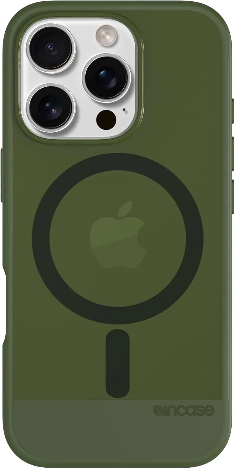 Incase Slim Apple Magsafe Case for iPhone 16 Pro - 8 Ft Drop Protection -Ultra Slim, Durable, Lightweight Apple iPhone Case with Built-in Magnets for MagSafe Charging - Highland Green