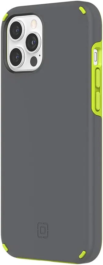 Incipio Duo Case for iPhone 12 Pro Max - Gray/Volt Green