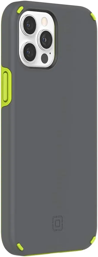 Incipio Duo Case for iPhone 12 Pro Max - Gray/Volt Green