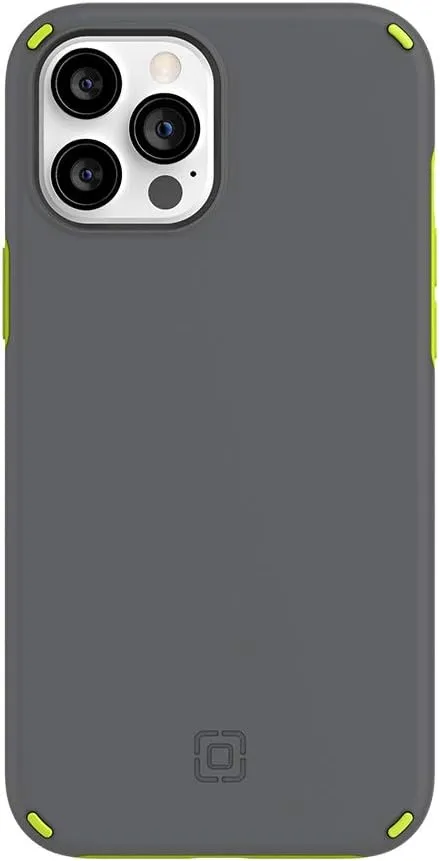 Incipio Duo Case for iPhone 12 Pro Max - Gray/Volt Green