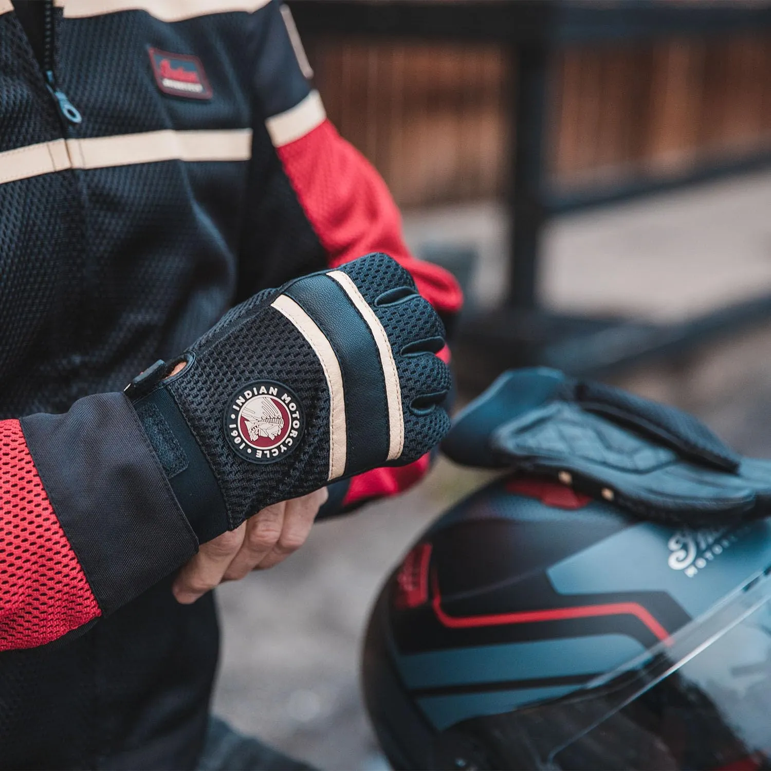 Indian Motorcycle Men's Arlington Mesh Glove, Black