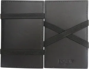 J Crew Magic Wallet for Men Black Leather
