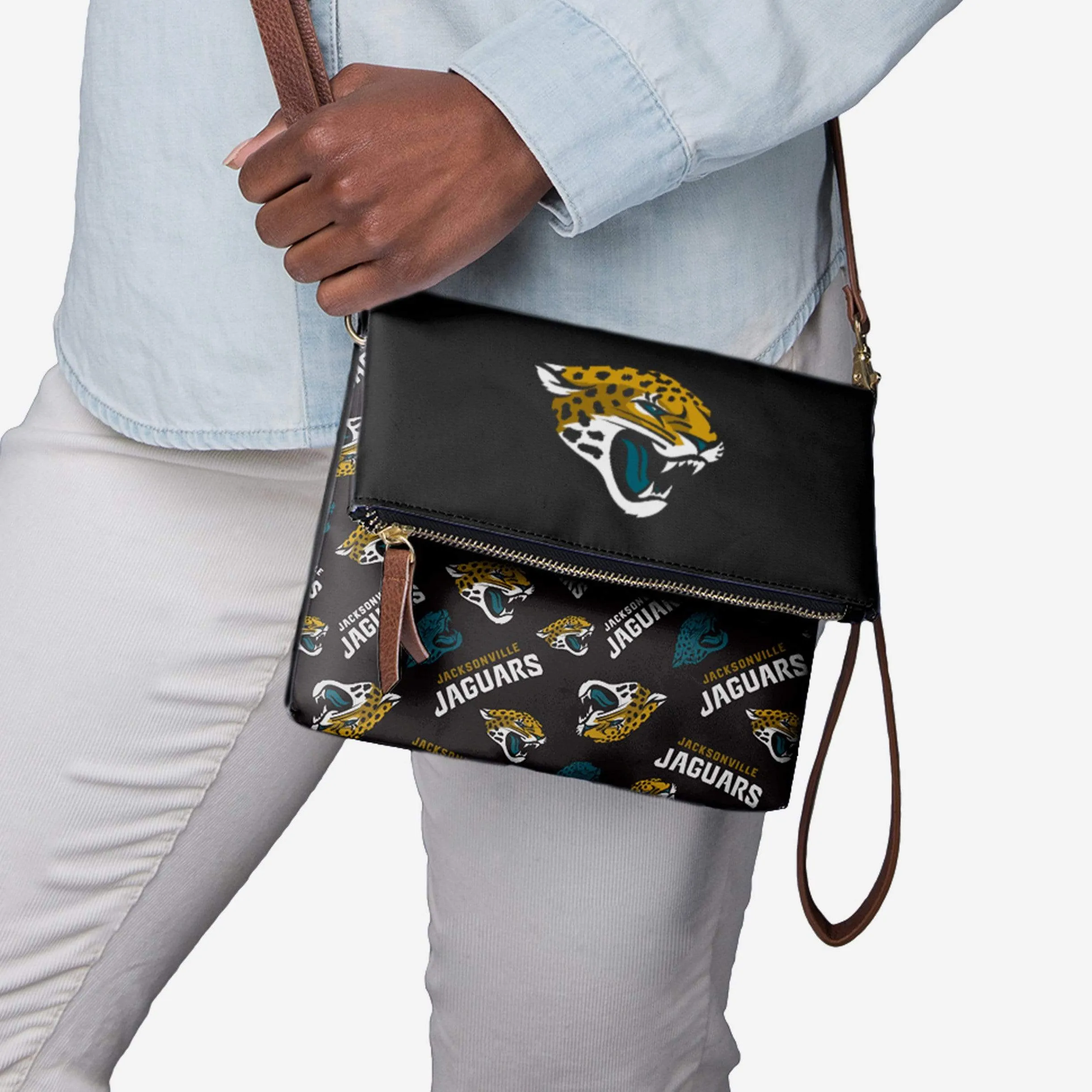 Jacksonville Jaguars Printed Collection Foldover Tote Bag