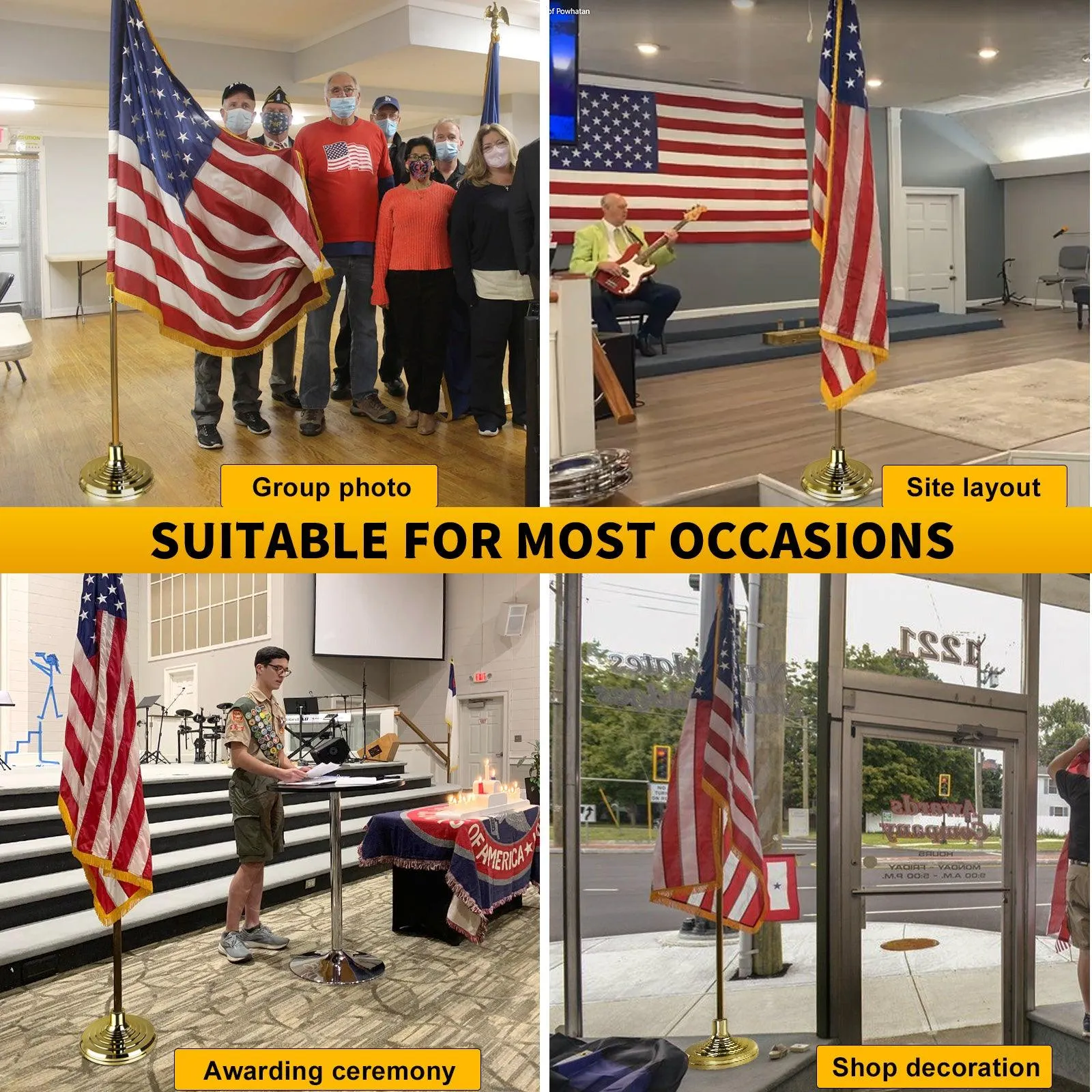 Jetlifee Floor Stand Base for Indoor Flagpole