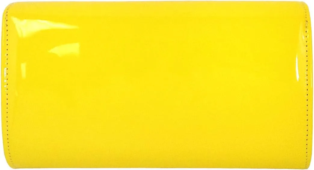 JNB Faux Patent Leather Glossy Candy Clutch