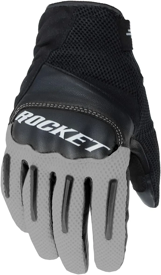 Joe Rocket Men's Optic Glove (Lt Grey/Black, XL)
