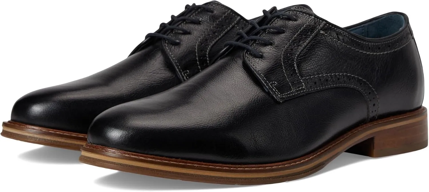 Johnston & Murphy XC Flex Raleigh Plain Toe Black Full Grain 13 M (D)