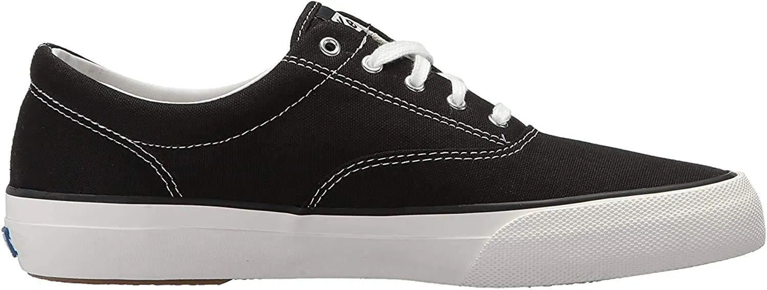 Keds Women's Champion Black/Black Leather Shoes Wide Width Women's 7