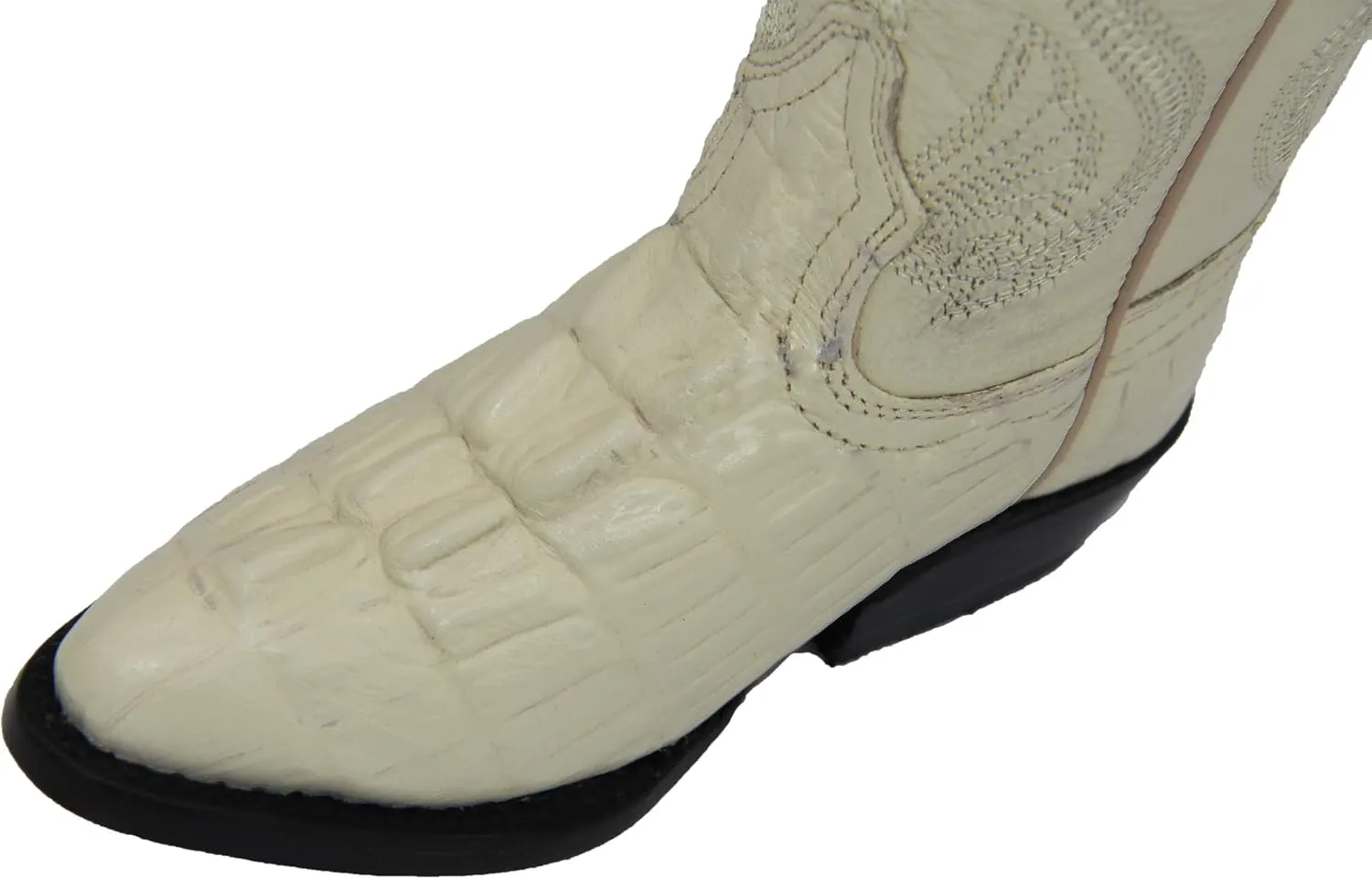 Kids Crocodile Alligator Print Western Cowboy Leather Boots Toddler Little Kid