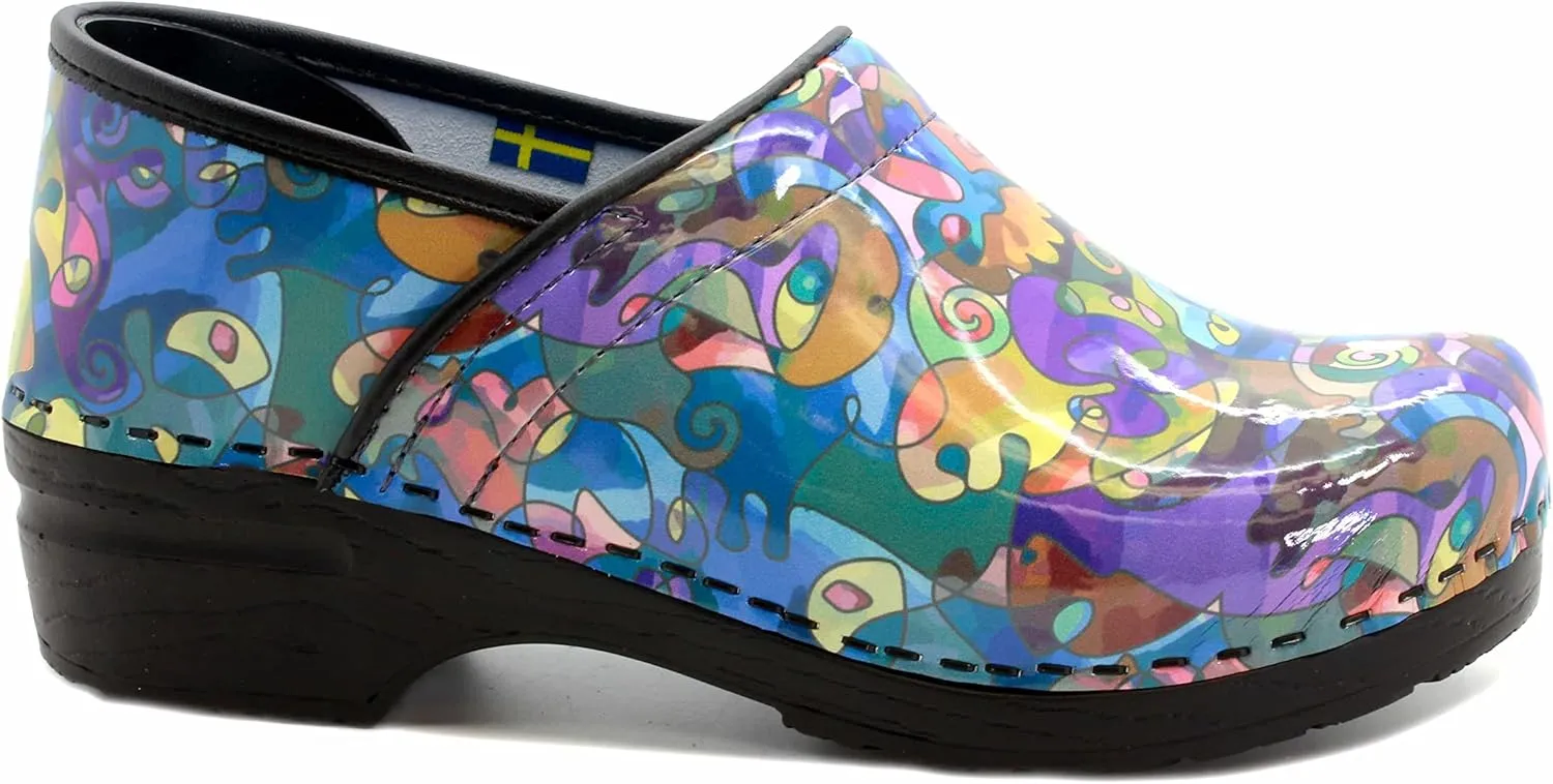 KLÄGN Women's Professional Plus Patent Leather Clogs