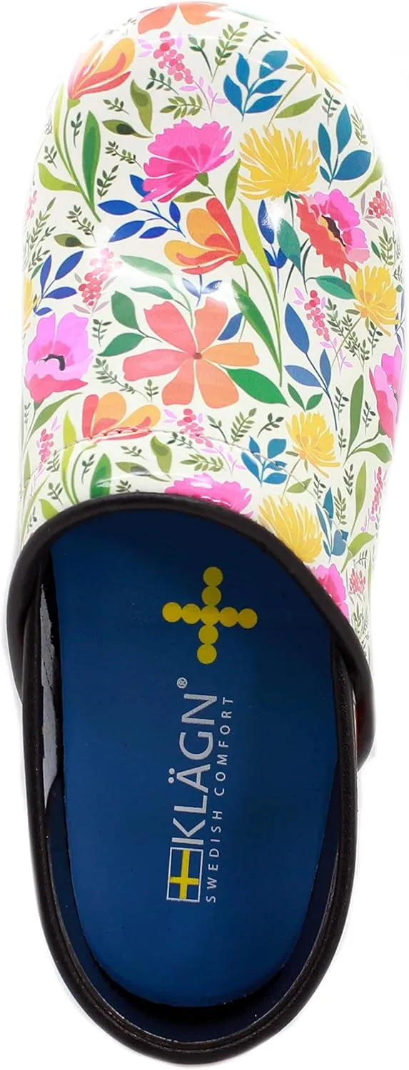 KLÄGN Women's Professional Plus Patent Leather Clogs