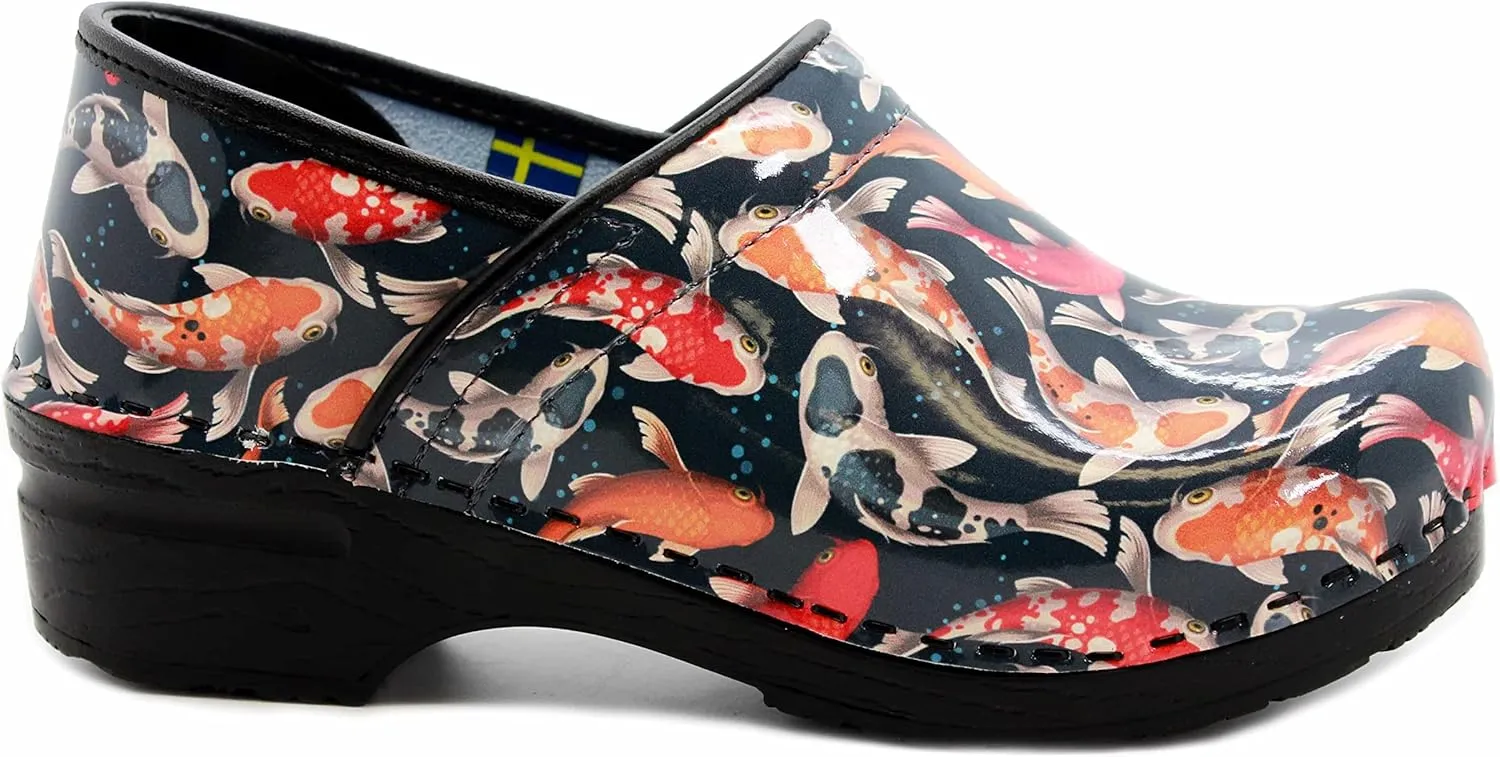 KLÄGN Women's Professional Plus Patent Leather Clogs