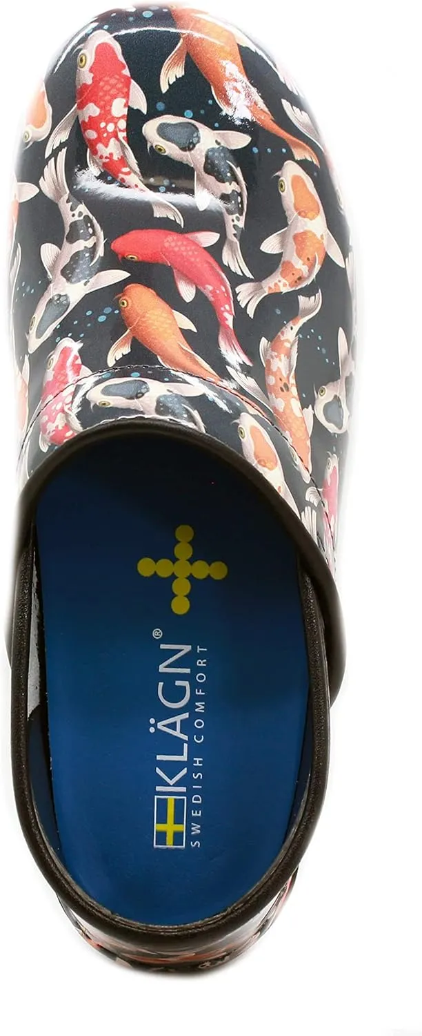 KLÄGN Women's Professional Plus Patent Leather Clogs