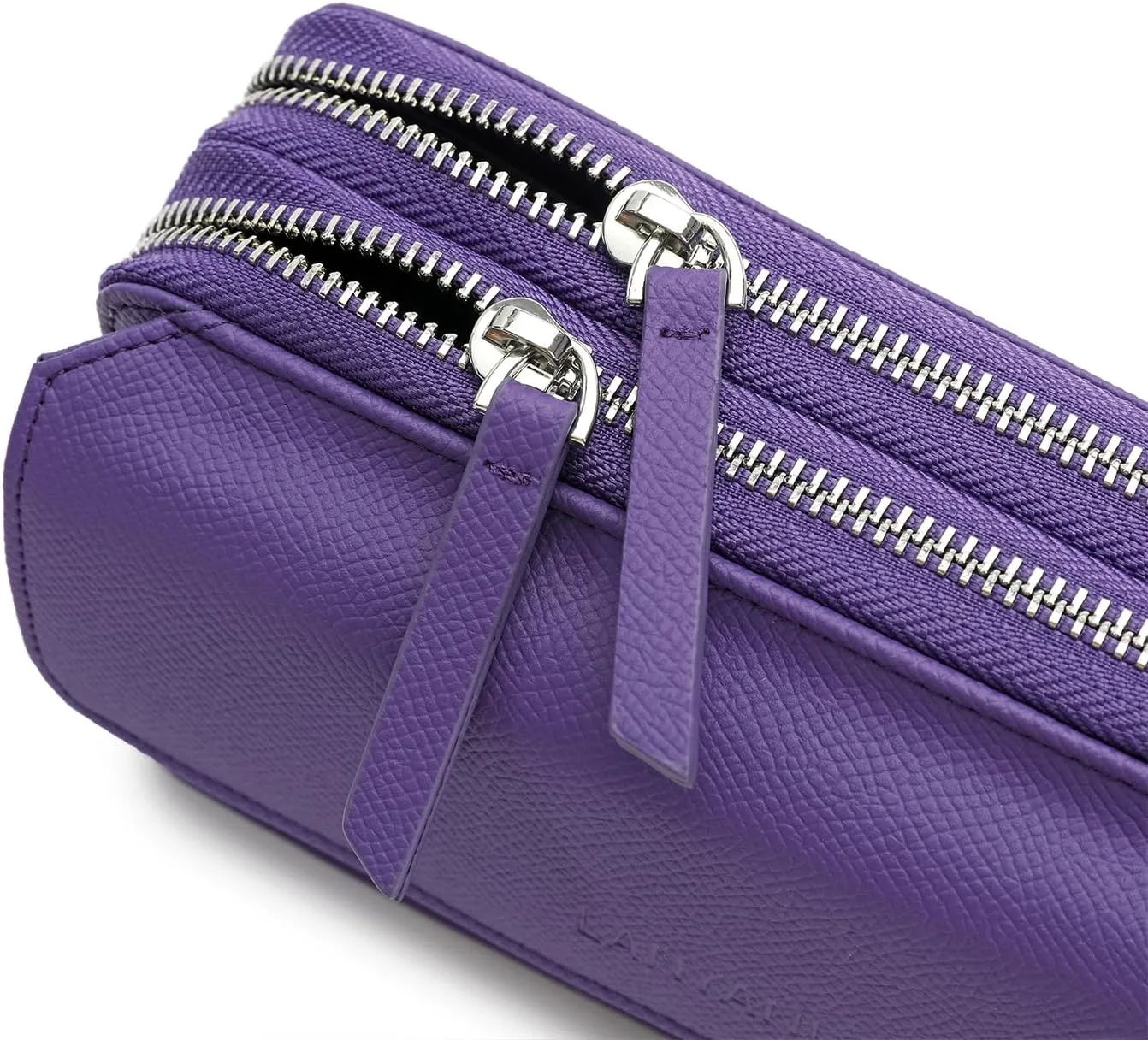 Lanyani RFID Crossbody Wallet Wristlet Purse with Phone Pocket For Women Vegan Leather