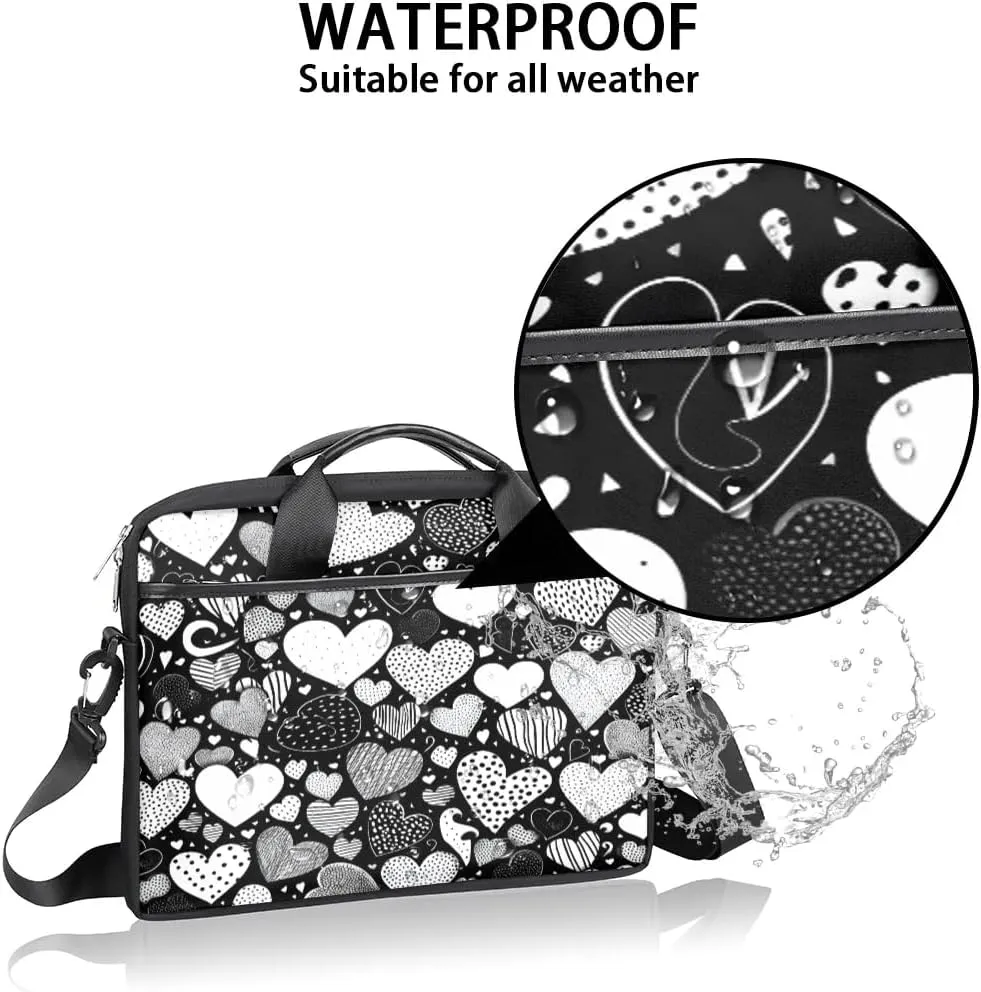 Laptop Shoulder Bag Computer Bag 13-15 Inches Laptop Carrying Case with Shoulder Strap for Women Men